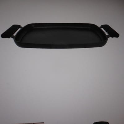 Durable Teppanyaki No Stick Zwart 47x29xh4,5cm Met 2 Siliconen Houdersal
