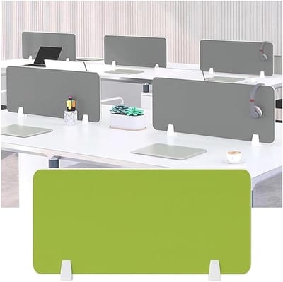 Bureau Privacy Divider - Geluidsabsorberend Paneel - Creëer Focus - Vrijstaand Ontwerp - 80 x 30 cm - Groen