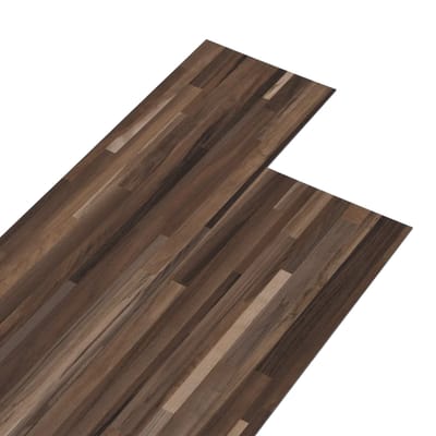 vidaXL - Zelfklevende - PVC - Vloerplanken - Gestreept - Bruin - 30,5 - x - 61 - cm