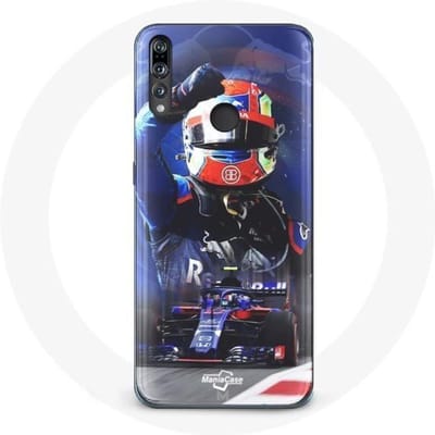 Coque pour Huawei p30 lite Formule 1 Pierre Gasly Pilote automobile F1 Rouge Bleu