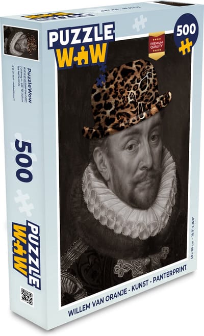 Puzzel Willem van Oranje - Kunst - Panterprint - Legpuzzel - Puzzel 500 stukjes