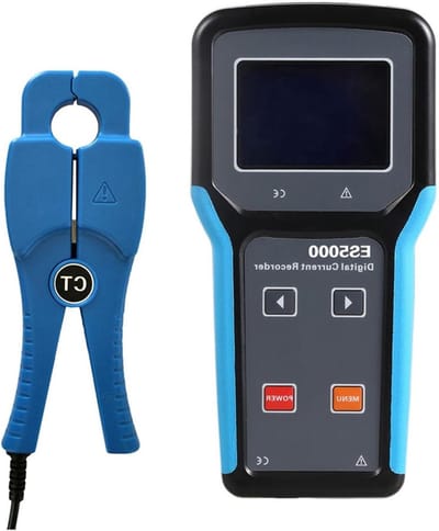 Aardingsmeter ES5000 - Stroomtang Ampèremeter - Lekkage Stroom Testen - Digitale Klemkop Recorder - 0-200A - One Color