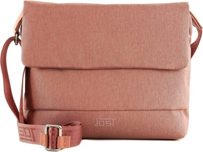 JOST Schoudertas Bergen Crossbody Bag Apricot Lichtrood
