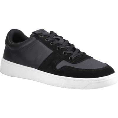 TOMS TRVL Lite Court Leer Heren Zwart Trainers