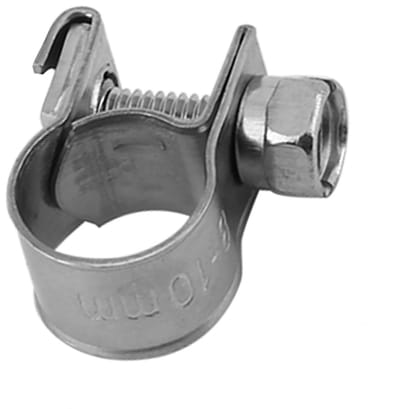 Dailygoods- Slangklemmen 10st - Roestvrij Staal - Verstelbaar 6mm-20mm - Brandstofleiding Klemmen - Sanitair - Automotive - Slangklem
