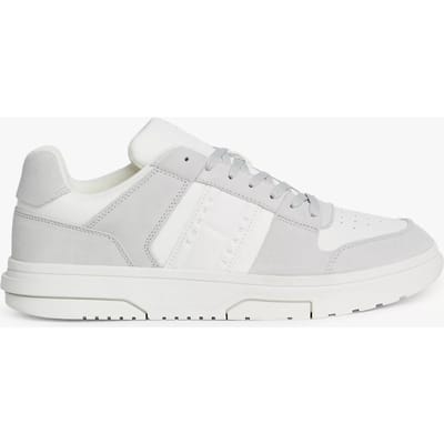 Tommy Hilfiger De Brooklyn Suède Heren Sneakers Licht Beige