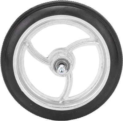 Voorwiel Rolstoel - Vervangwiel Hulpmiddel - Mobiliteit Verbeteren - Luchtloos en Anti-lek - 7 Inch - Grijs