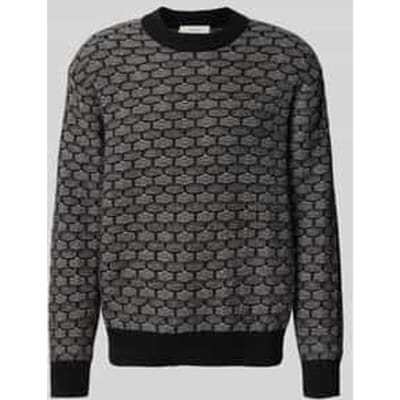 Relaxed fit gebreide pullover van wolmix, model 'KEITH'