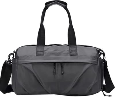Avoir Avoir®-Weekendtas - Sporttas - Waterdicht Nylon - 20-35L - Grijs - 23x23x43cm - Georganiseerd en Stijlvol