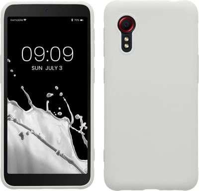 kwmobile telefoonhoesje geschikt voor Samsung Galaxy Xcover 5 - Hoesje voor smartphone - Back cover in mat wit