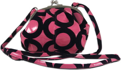 Schouder Tasje Cirkel roze, make-up tas