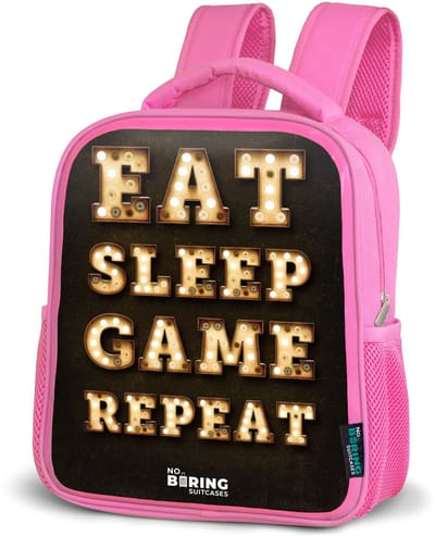 NoBoringSuitcases.com® - Rugzak roze - Schooltas meisjes - Qoute met licht - Kinder rugtas meisje - Boekentas kind - Kinderrugzak voor school - Schoolrugzak