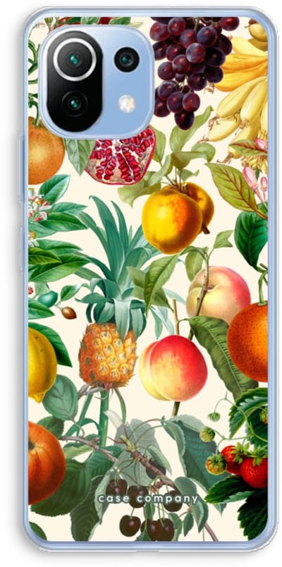 Case Company® - Hoesje geschikt voor Xiaomi Mi 11 Lite hoesje - Classic Flora - Soft Cover Telefoonhoesje - Bescherming aan alle Kanten en Schermrand