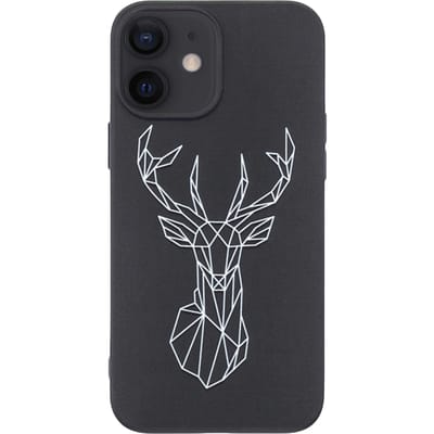 Mocaa iPhone 12 Mini Elk Hoesje Zwart