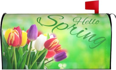 Magnetische Brievenbushoes Lente Bloemen - Waterdicht Decoratie voor Standaard & Grote Postbussen
