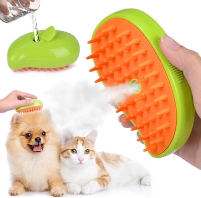 Lexium Zachte stoomborstel voor Katten en Honden - Haarverwijderaar - Kattenborstel op stoom - Hondenborstel op stoom