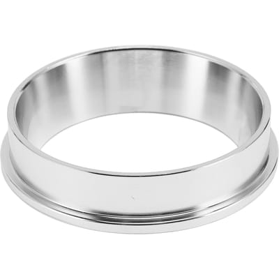Roestvrijstalen doseertrechter voor koffie, vervangt de doseertrechter om rommel en verspilling te voorkomen, ideaal voor thuisgebruik in een café, zilverkleurig, 57,5 ​​mm. Silver 57.5MM white