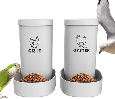 Pluimvee Feeder - Veevoer Dispenser - Efficiënt Voeren - Automatisch Bijvullen - 2 stuks 1.5L - Zwart