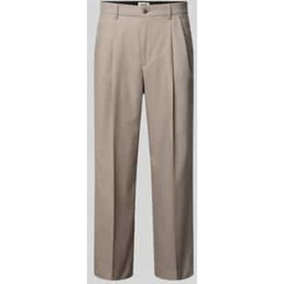 wide fit broek met persplooien