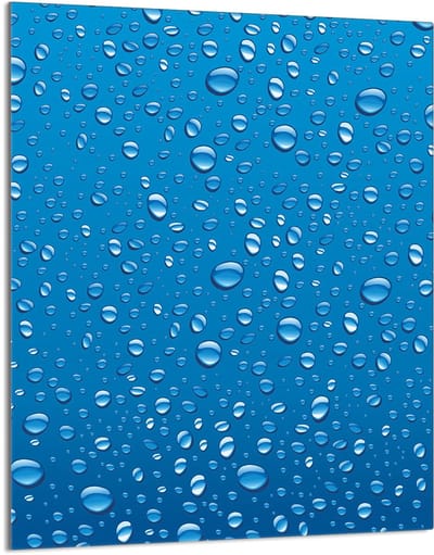 TMK ArtDeko Serie - Glazen Snijplank - Krople - 40x52 cm - Hittebestendig