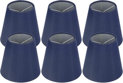 Lampenkap Stof - Decoratieve Kap - Sfeervol Licht - Verbeterde Lichtverdeling - 16 x 16 x 16 cm - Donkerblauw
