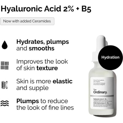 THE ORDINARY Hyaluronic Acid 2% +B5 60ml  AUTHENTIC STORE