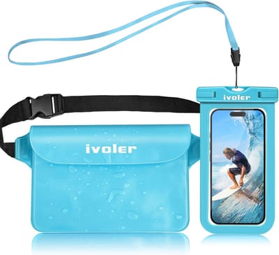 Thijox - 2 in 1 Waterdichte Kit - Waterdichte Tas met Telefoontas - Heuptas en Beschermhoes voor Smartphone - Perfect voor Camping, Watersport, Kajakk