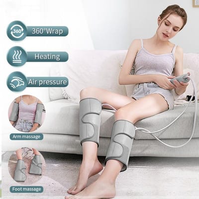 Elektrische Luchtcompressie Schoonheidsvormende Beenmassager Voet Arm Multifunctionele Massage Warme Kompres Spierherstel Cadeau EU Plug