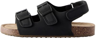 Next - Jongens - Sandalen met verzacht voetbed, dubbele gesp en brede pasvorm (G) - Zwart