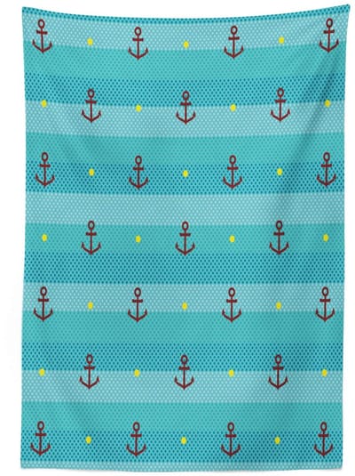 ABAKUHAUS Tafellaken Anker – 140x240 cm – multicolor satijn