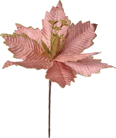 Clayre & Eef Kunstplant Kerstster Ø 24x27 cm Roze Kunststof