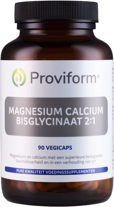 Proviform Magnesium calcium bisglycinaat 2:1 & D3 90 Vegetarische capsules