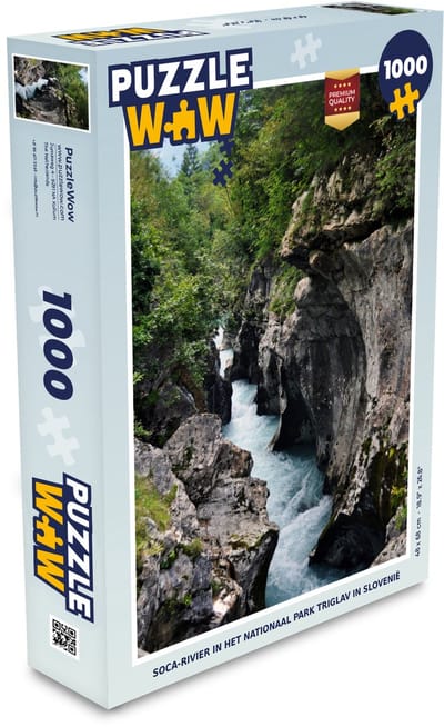 Puzzel Soca-rivier in het Nationaal Park Triglav in Slovenië - Legpuzzel - Puzzel 1000 stukjes volwassenen