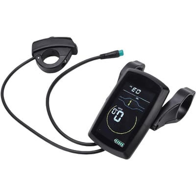 LCD-display voor elektrische fiets, ABS-snelheidsmeter, kilometerteller, vervangingsscherm voor elektrische fiets black