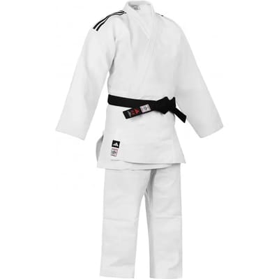 Judopak Adidas Champion slimfit IJF | Wit (Maat: 165)