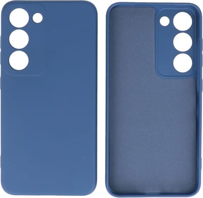 Hoesje Geschikt voor Samsung Galaxy S23 Plus - 2.0mm Dikke Fashion Telefoonhoesje Backcover - Siliconen Hoesje - Navy