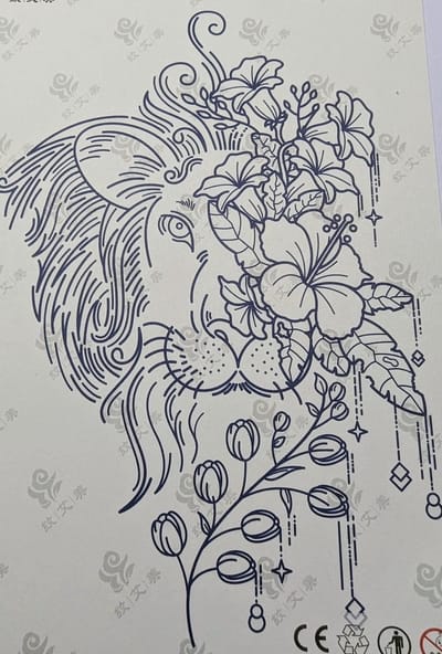Semi-permanente tatoeage - Bijna original - Makkelijk in gebruik - Kool - Sexy - Waterbestendig - Mooie ontwerpen - Natuurlijk Veganistisch - Niet-toxisch – Duur tot 10 a 15 dagen - Door idereen te gebruiken.- 93