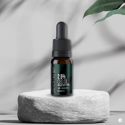 Dutch Hemp CBD-olie 2,5% - 10ml - Broad spectrum