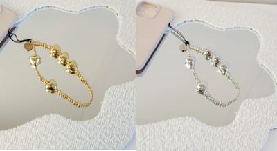 xoxo Wildhearts Telefoonkoorden Goldhearts Klein + Silver Hearts Klein – geschikt voor iPhone / Samsung