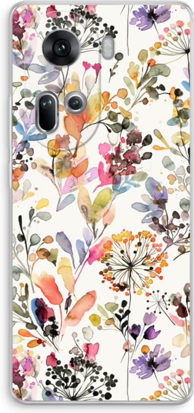 Case Company® - Hoesje geschikt voor Oppo Reno 11 hoesje - Wilde grassen - Soft Cover Telefoonhoesje - Bescherming aan alle Kanten en Schermrand