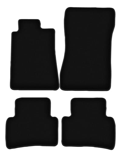 BASIC zwarte veloursmatten voor: Mercedes C W202 stationwagen, sedan (1993-2000)