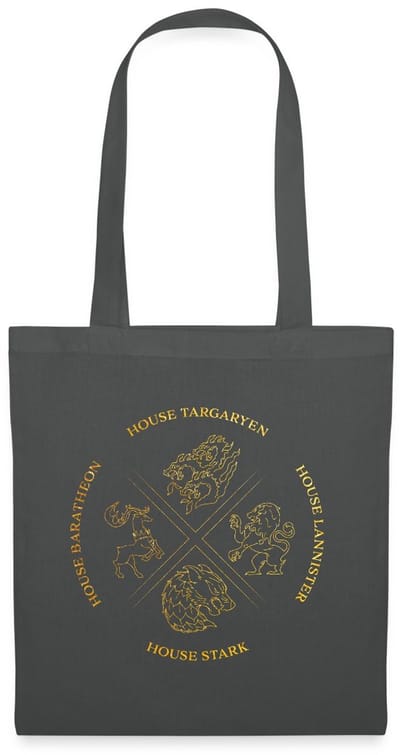 Game Of Thrones Houses Targaryen Lannister Stark Tas Van Stof Schoudertas