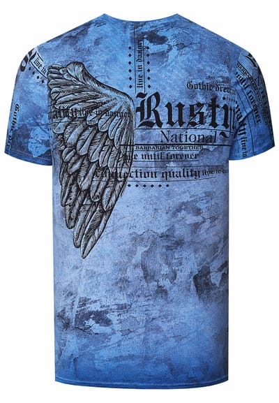 Biker T-shirt met all-over print