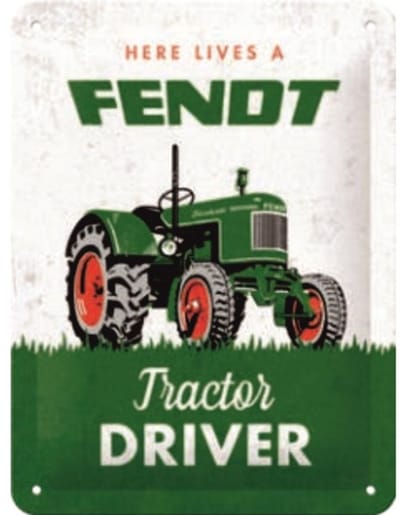 Wandbord - Fendt - Tractor Driver