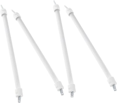 Verwarmingsbuis Vervanging - Kwarts Verwarmingselement - Terrasverwarming Reparatie - Eenvoudige Installatie - 25 cm - Wit