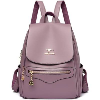 Dames Nieuwe Trend van Rugzak  Zachte Leren Rugzak   Modieus en Veelzijdig Eenvoudige College Stijl Casual Reizen Schooltas
