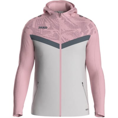 Jako Iconic Jas Met Kap Heren - Zachtgrijs / Roze / Antra Light | Maat: S