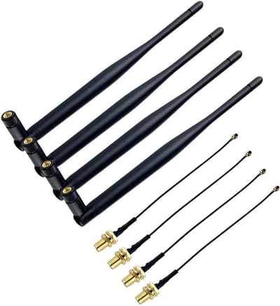 Lora Antennes - Signaal Versterkers - Netwerk Uitbreiding - Dual Band 5dBi - 4 Stuks - Zwart