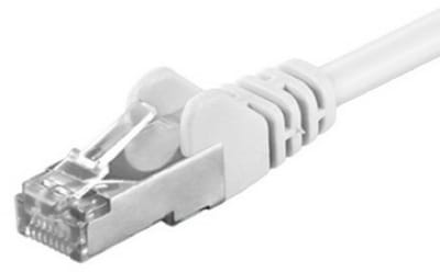 CAT5e FTP patchkabel - 0,25 meter wit - netwerkkabel - internetkabel - UTP kabel - RJ45 - 1000 mbit/s