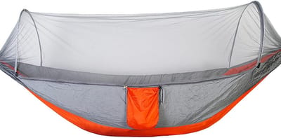 Hangmat 2 Persoon - Kampeerhangmat Swing - Ontspannen in de natuur - Extreem duurzame ripstop stof - 250x120cm - Grijs